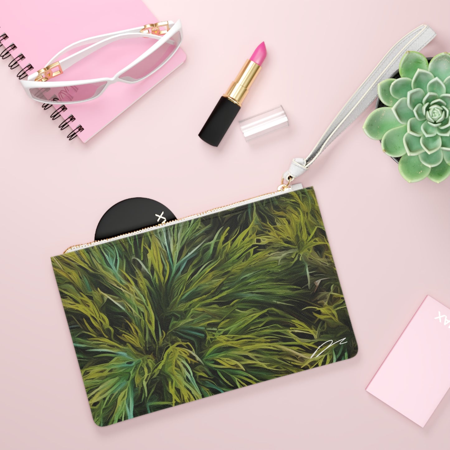 "Green Moss" by Brooke Lumbus | Clutch Bag