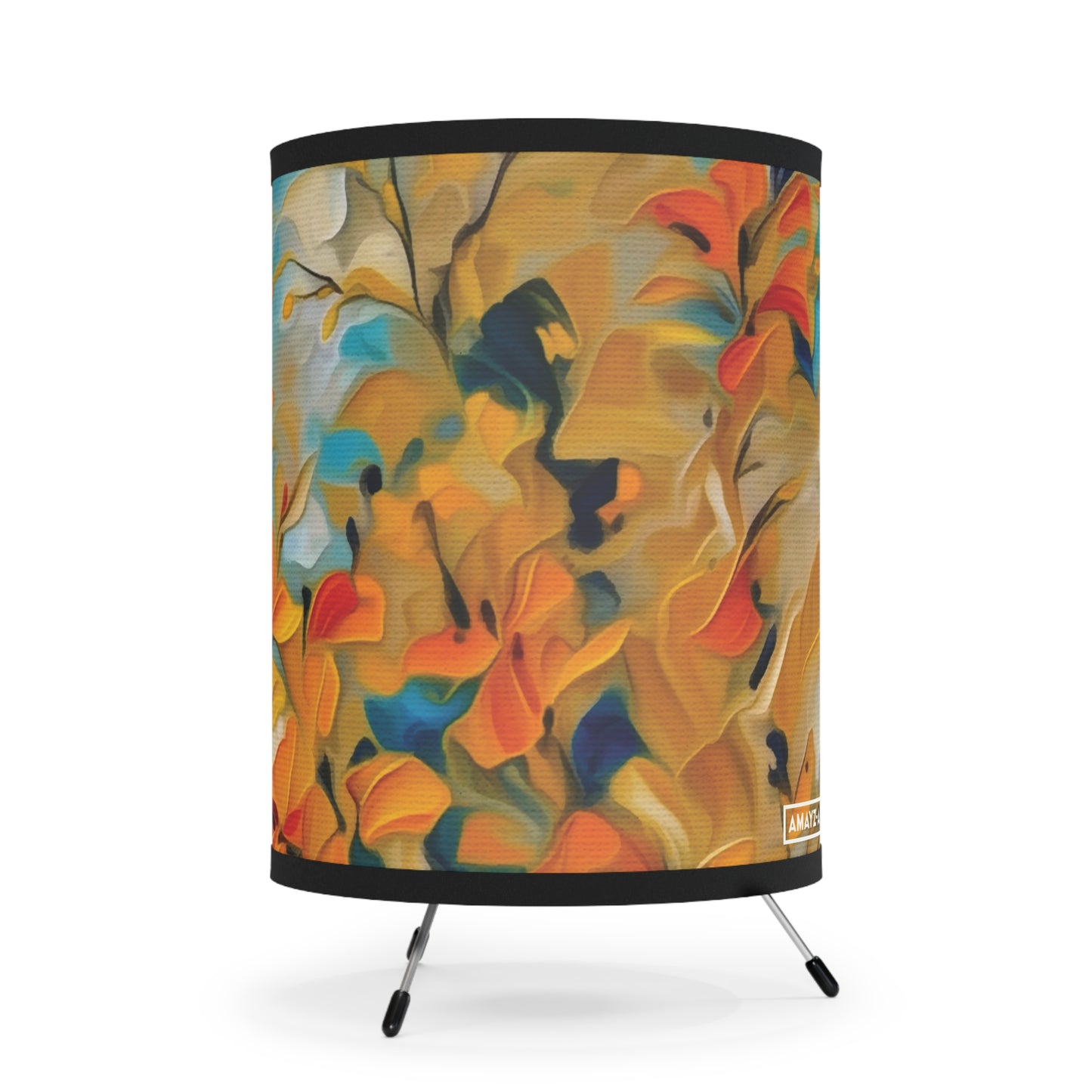 "Flora Joy" by Pam Brown | Tripod Lamp
