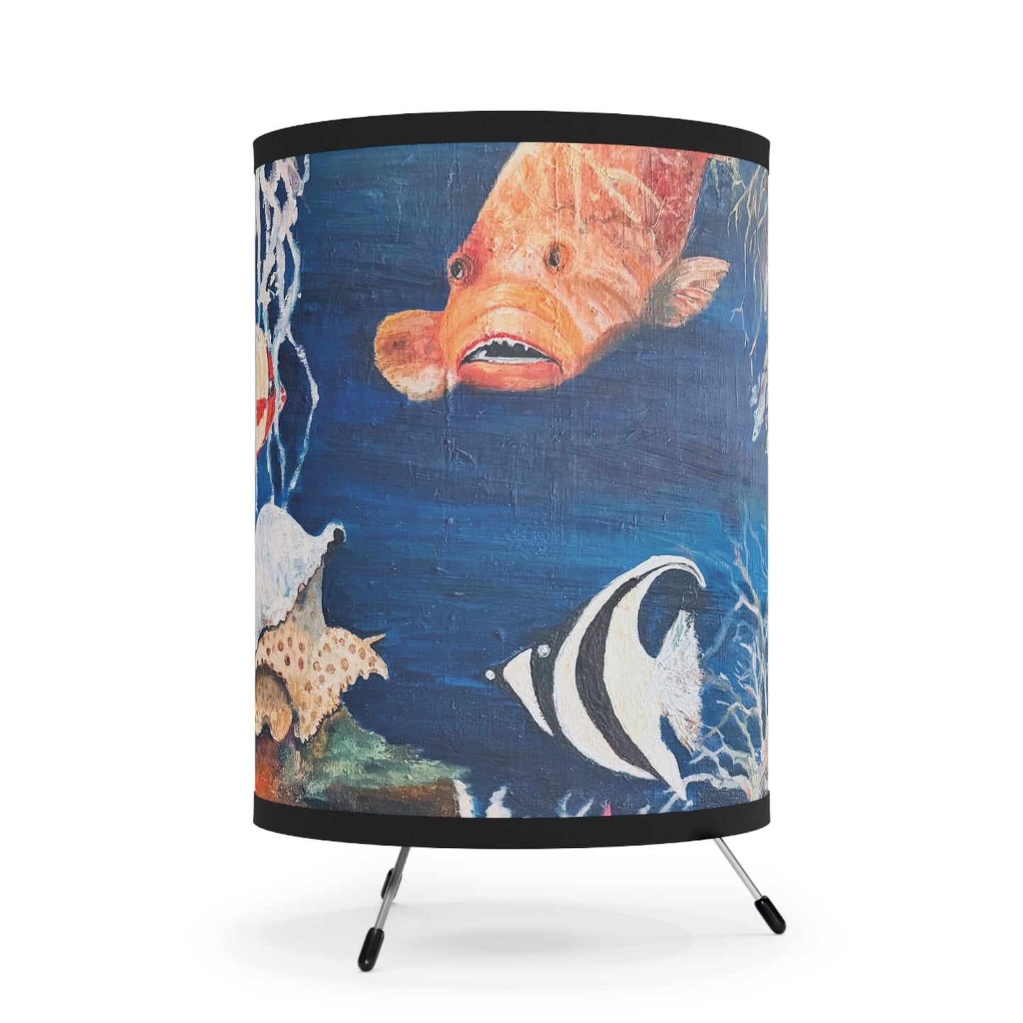 "Whas Up" by Penny May Hineline | Tripod Lamp