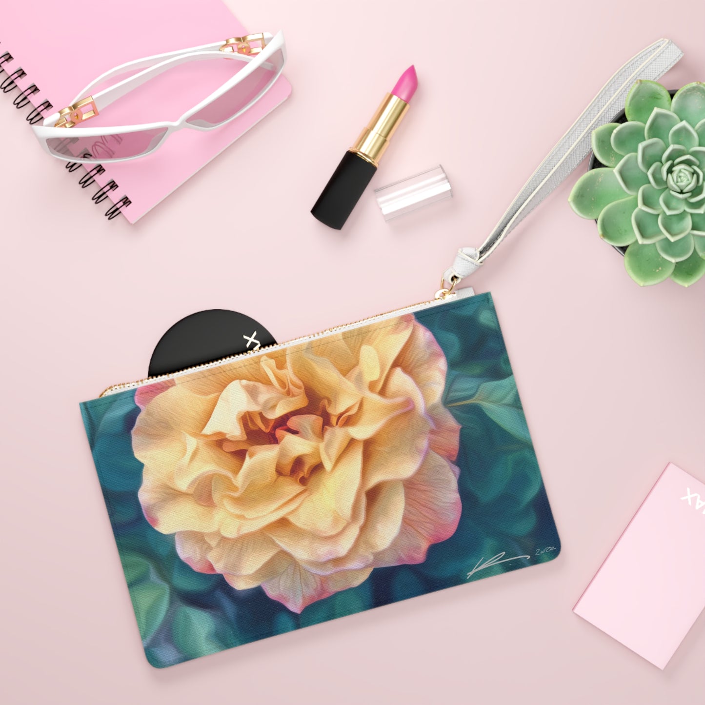 "Yellow Rose" by Brooke Lumbus | Clutch Bag