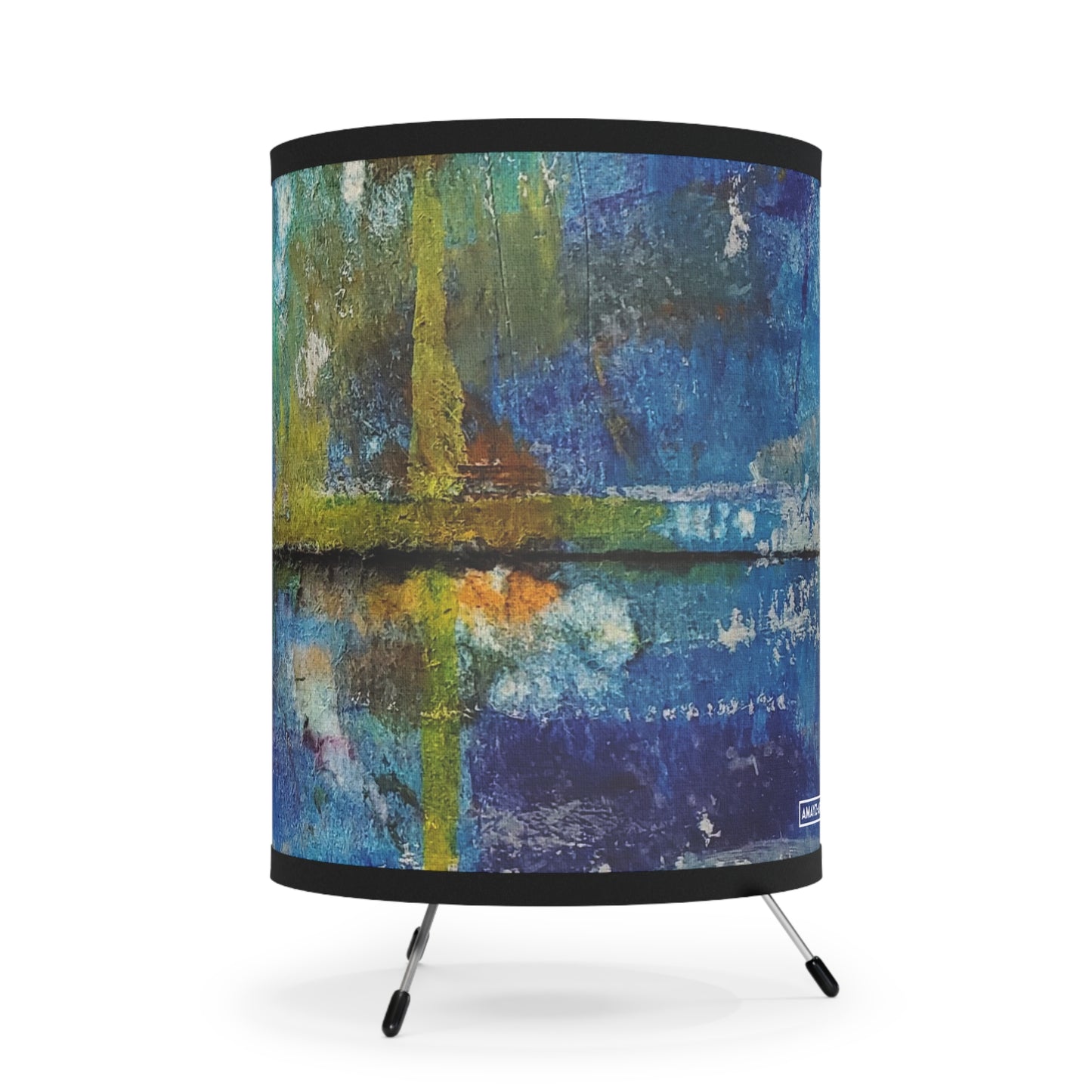 "Swamp" by Penny May Hineline | Tripod Lamp