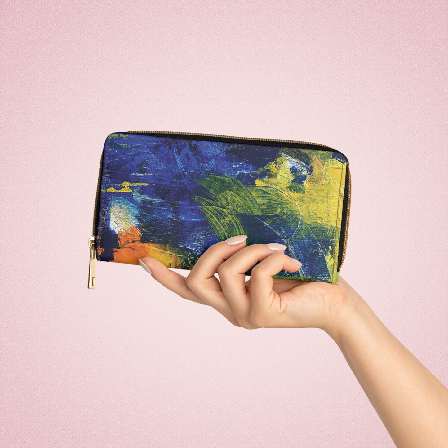 "Into the Blue" by Alex May | Zipper Wallet