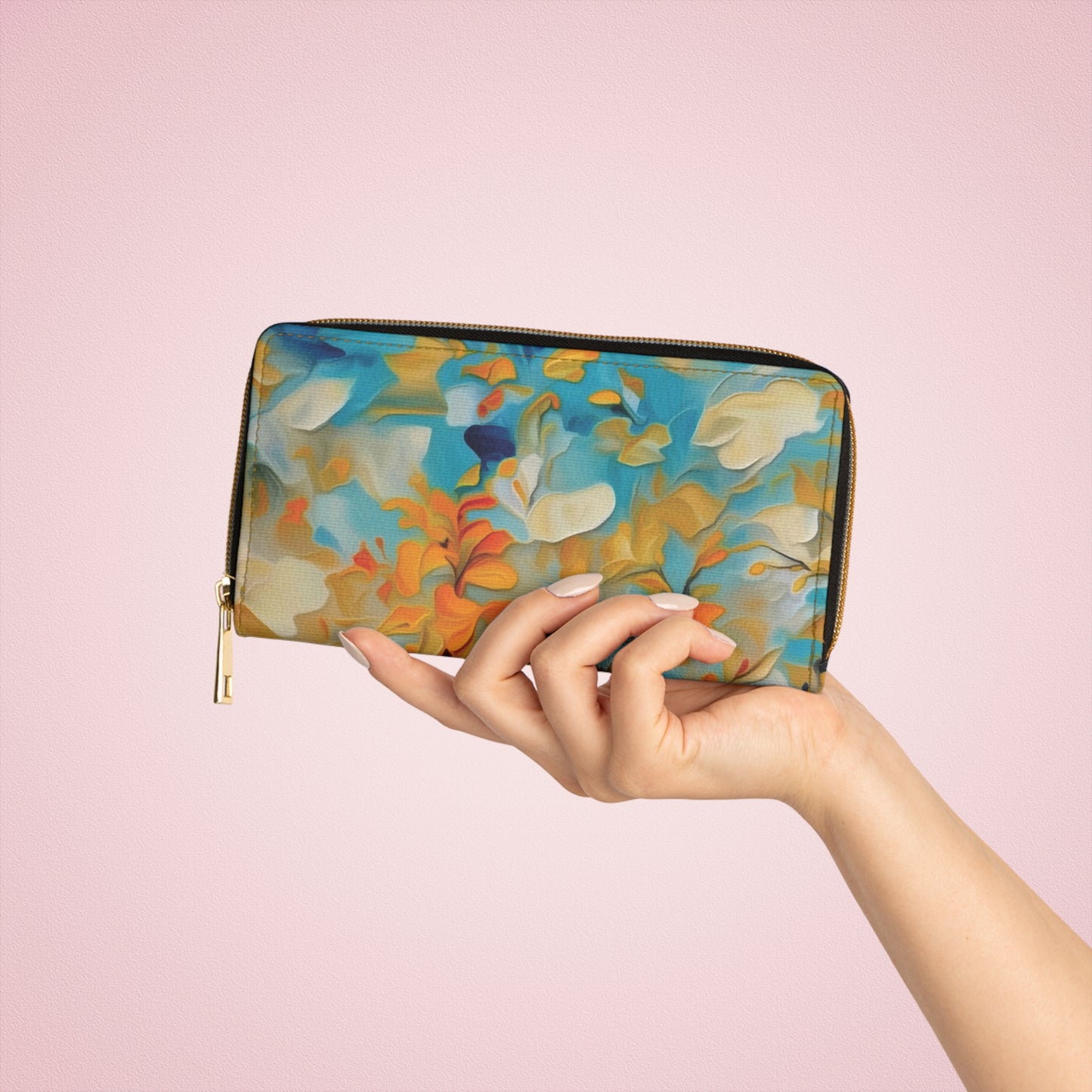 "Flora Joy" by Pamela Brown | Zipper Wallet