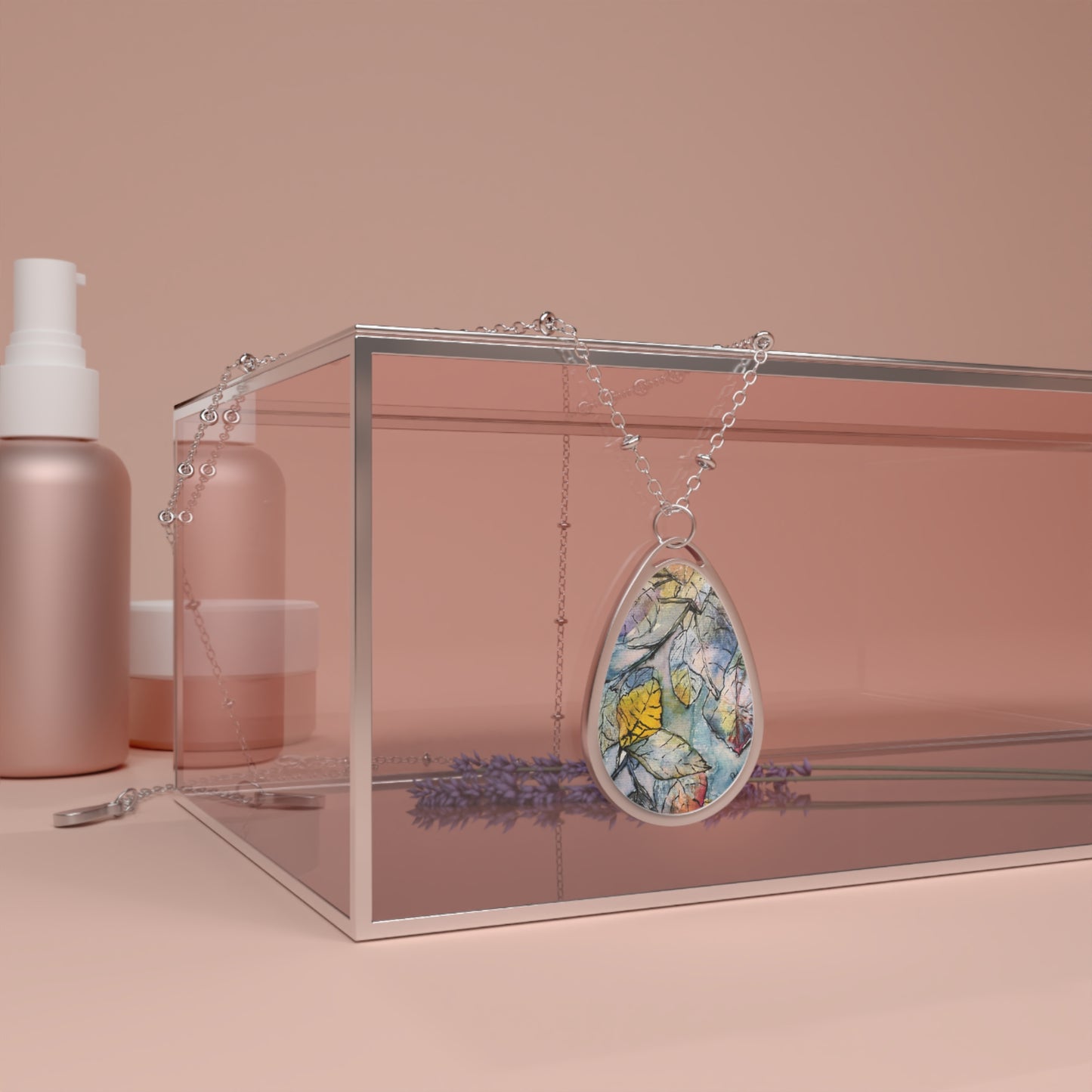 "Blue Frost" by Penny May Hineline | Pendant Necklace