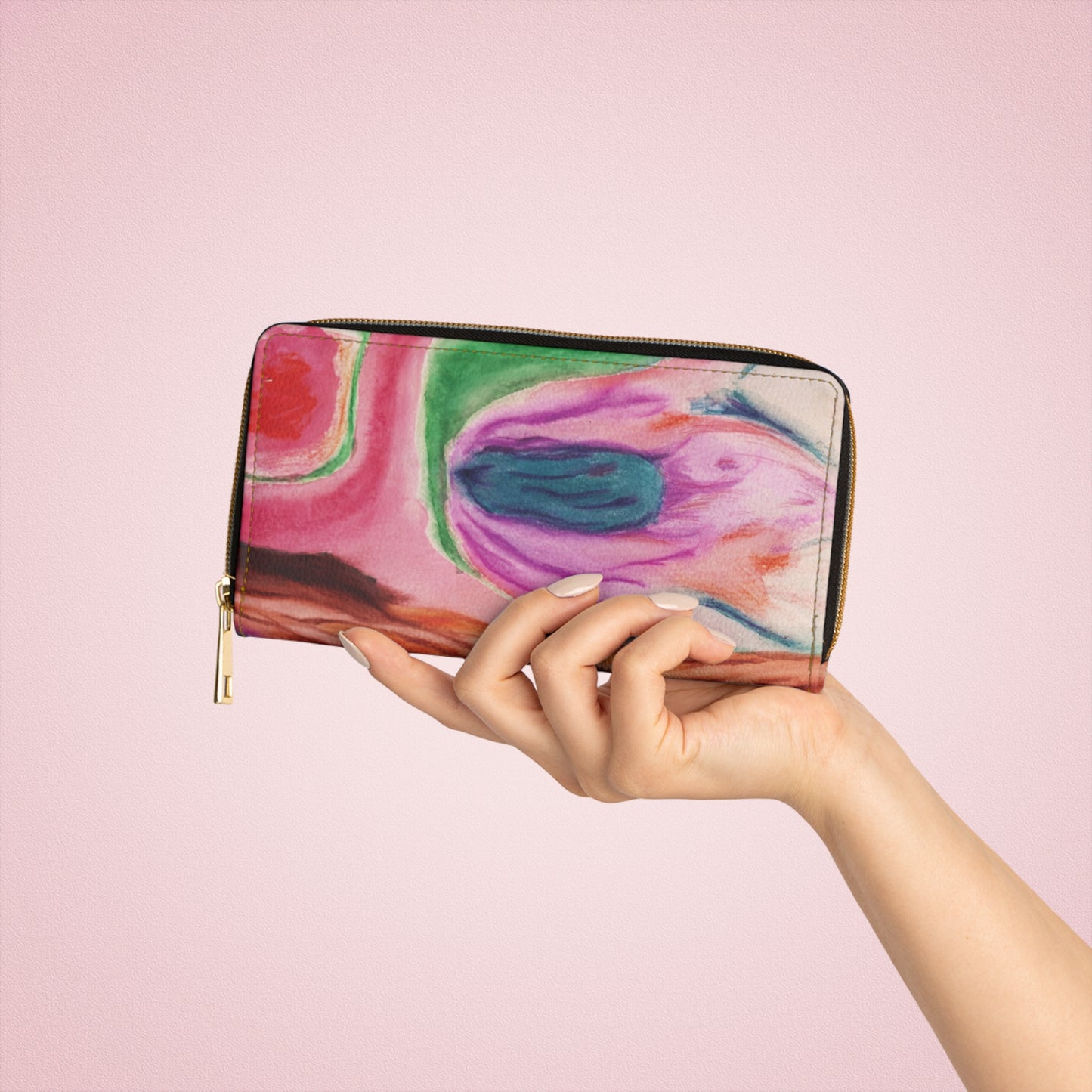 "Aura" by Pam Brown | Zipper Wallet