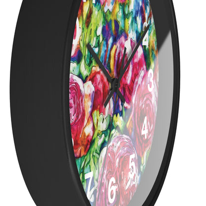 "Pink Roses" by Brooke Lumbus | Wall Clock