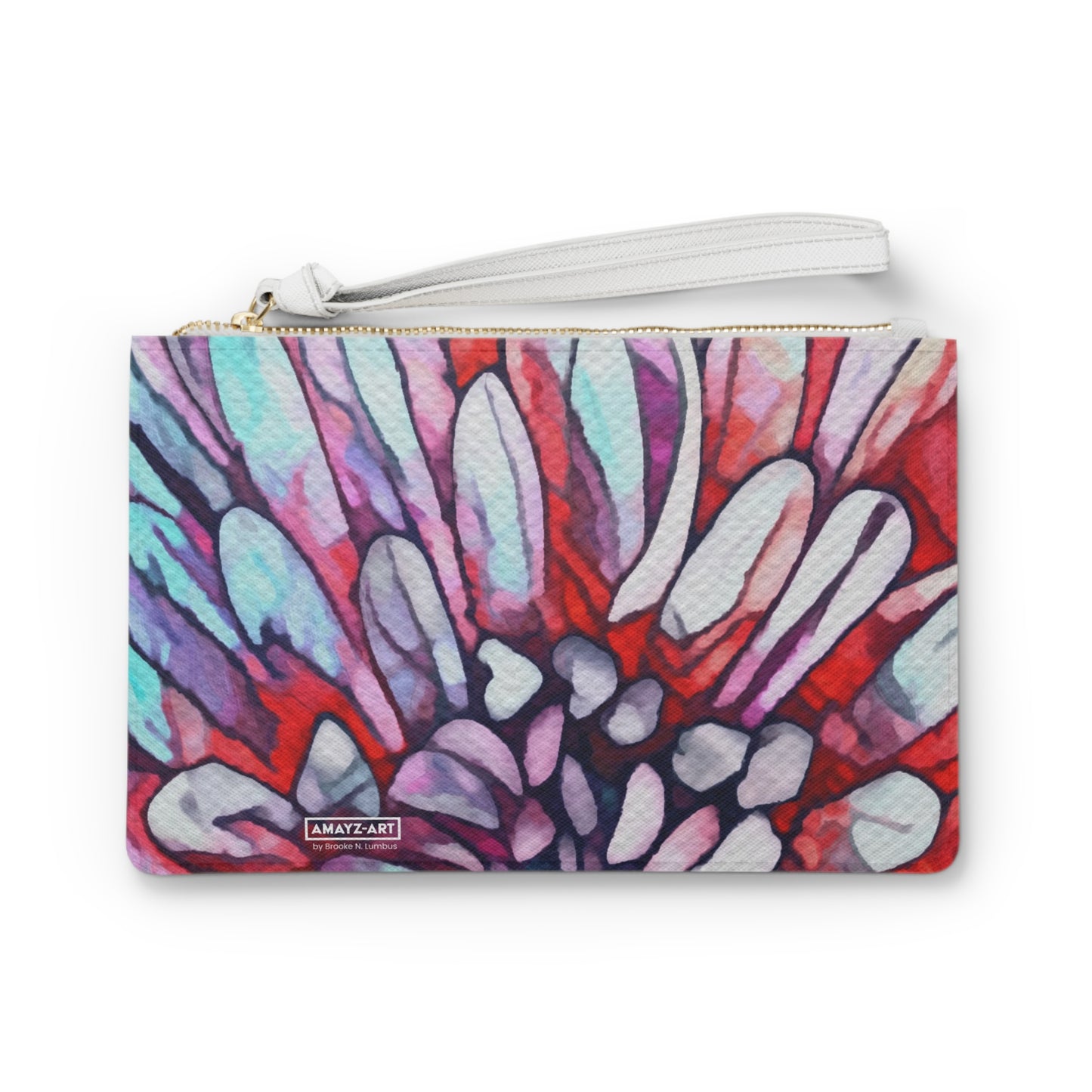 "Flora Burst" by Brooke Lumbus  | Clutch Bag