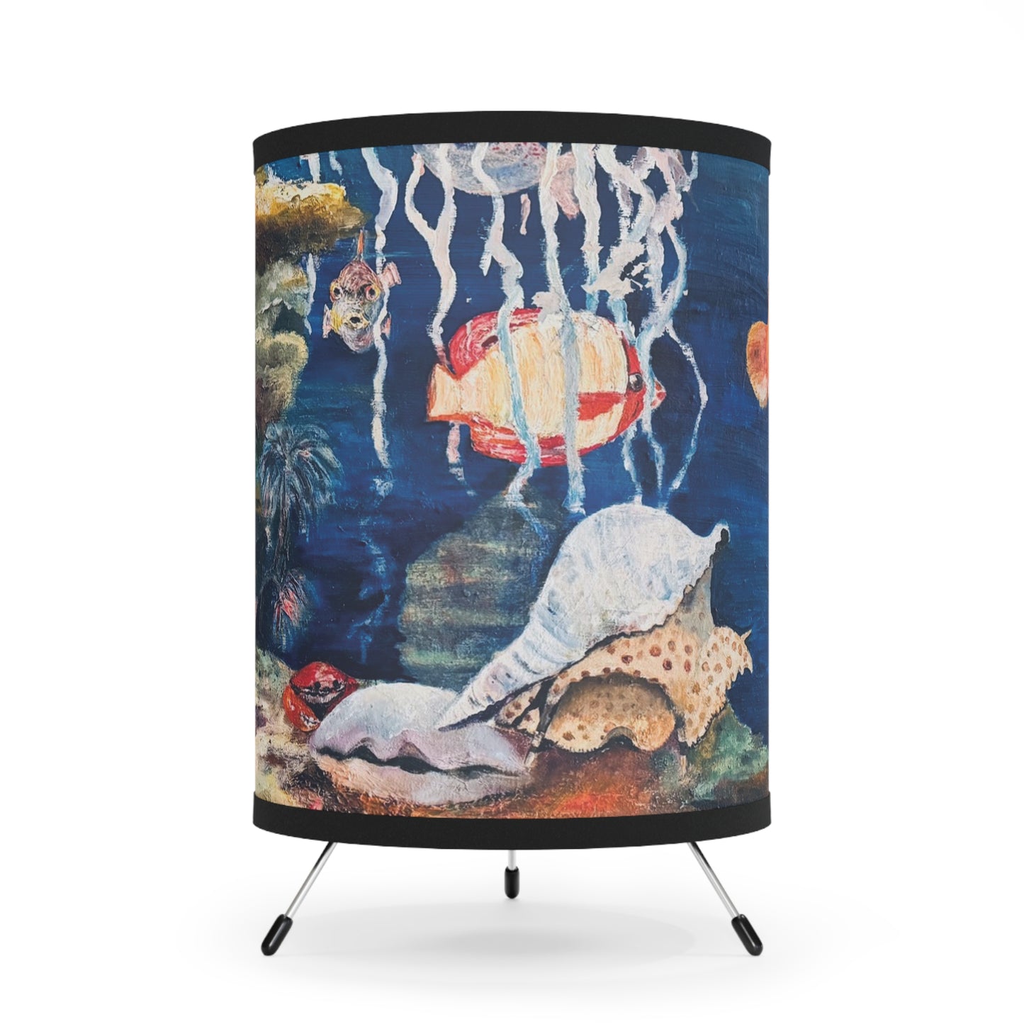 "Whas Up" by Penny May Hineline | Tripod Lamp