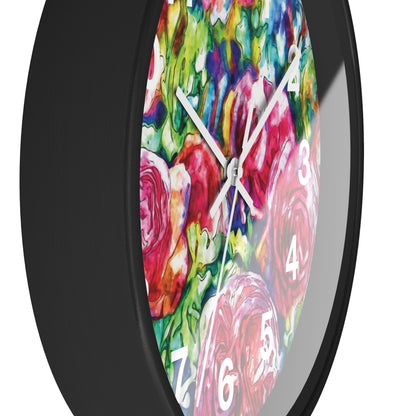 "Pink Roses" by Brooke Lumbus | Wall Clock