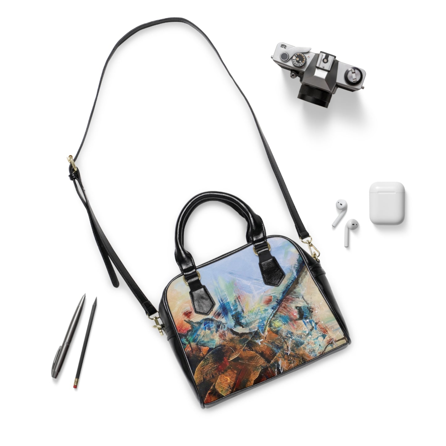 "Convergence" by Alex May | Shoulder Handbag