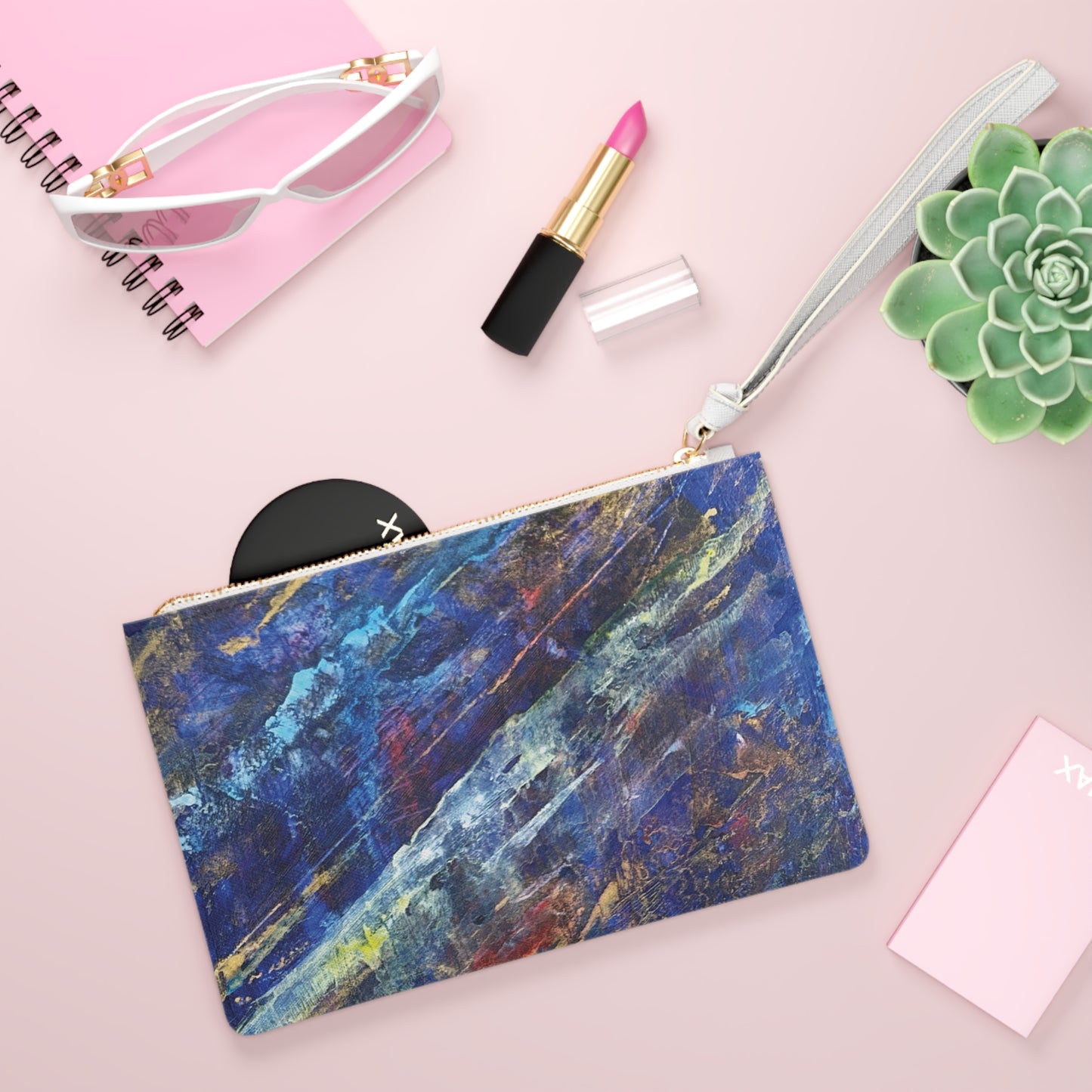 "Spectrum" by Penny May Hineline | Clutch Bag