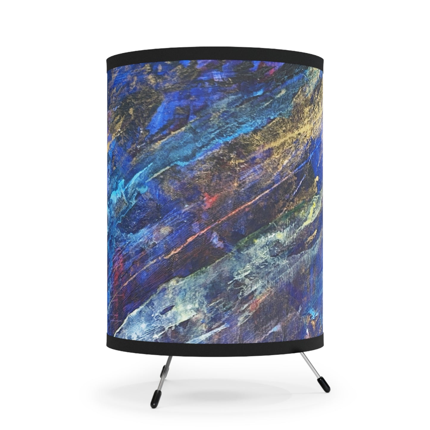 Tripod Lamp with High-Res Printed Shade, US\CA plug