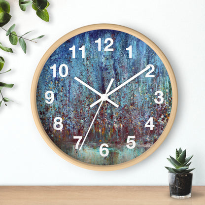 "City Lights" by Penny May Hineline | Wall Clock
