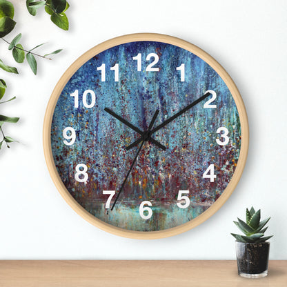"City Lights" by Penny May Hineline | Wall Clock