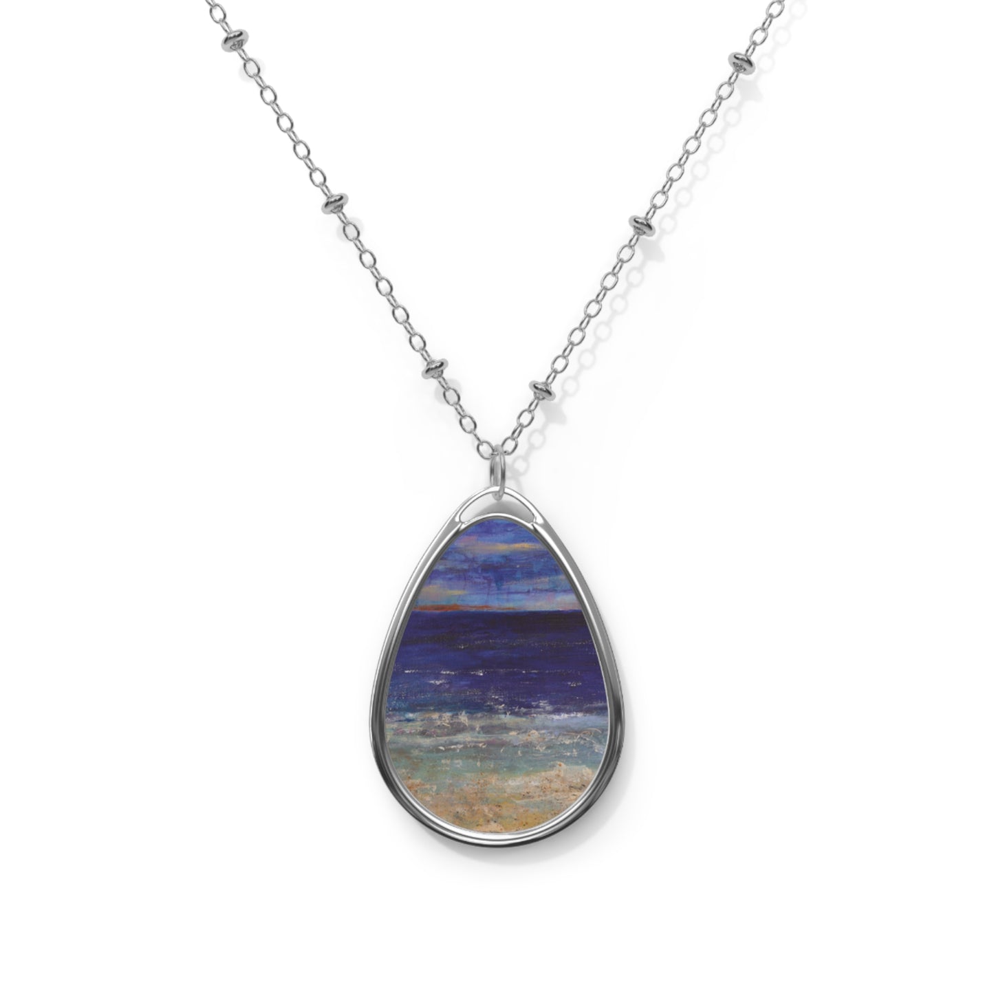 "Ocean" by Penny May Hineline | Pendant Necklace