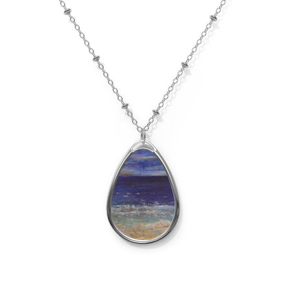 "Ocean" by Penny May Hineline | Pendant Necklace
