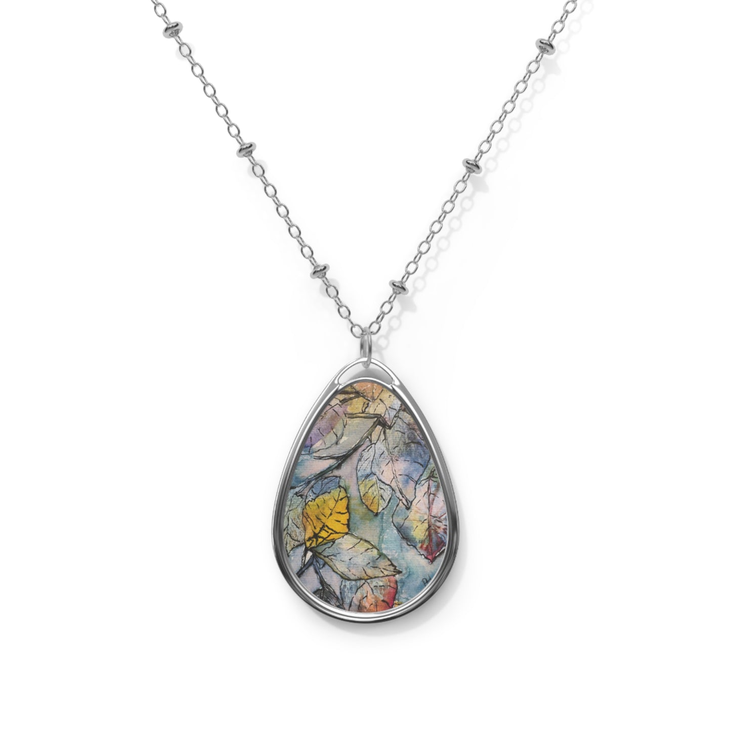 "Blue Frost" by Penny May Hineline | Pendant Necklace