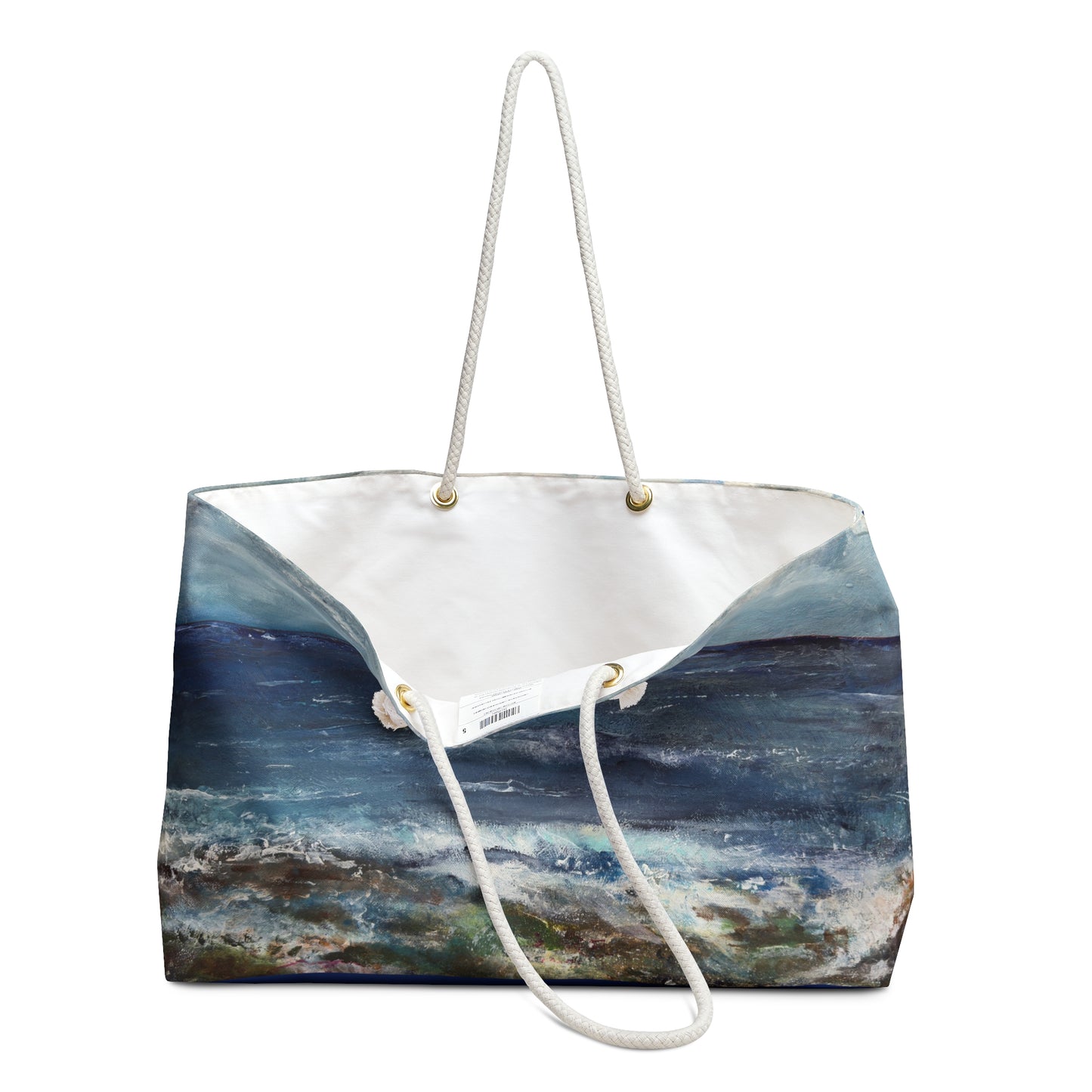 "Stormy Sea" by Penny May Hineline | Weekender Tote