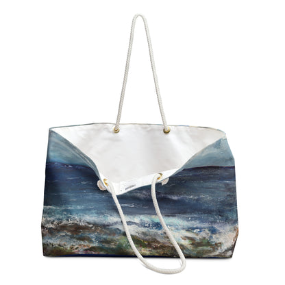 "Stormy Sea" by Penny May Hineline | Weekender Tote