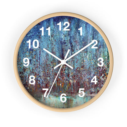"City Lights" by Penny May Hineline | Wall Clock