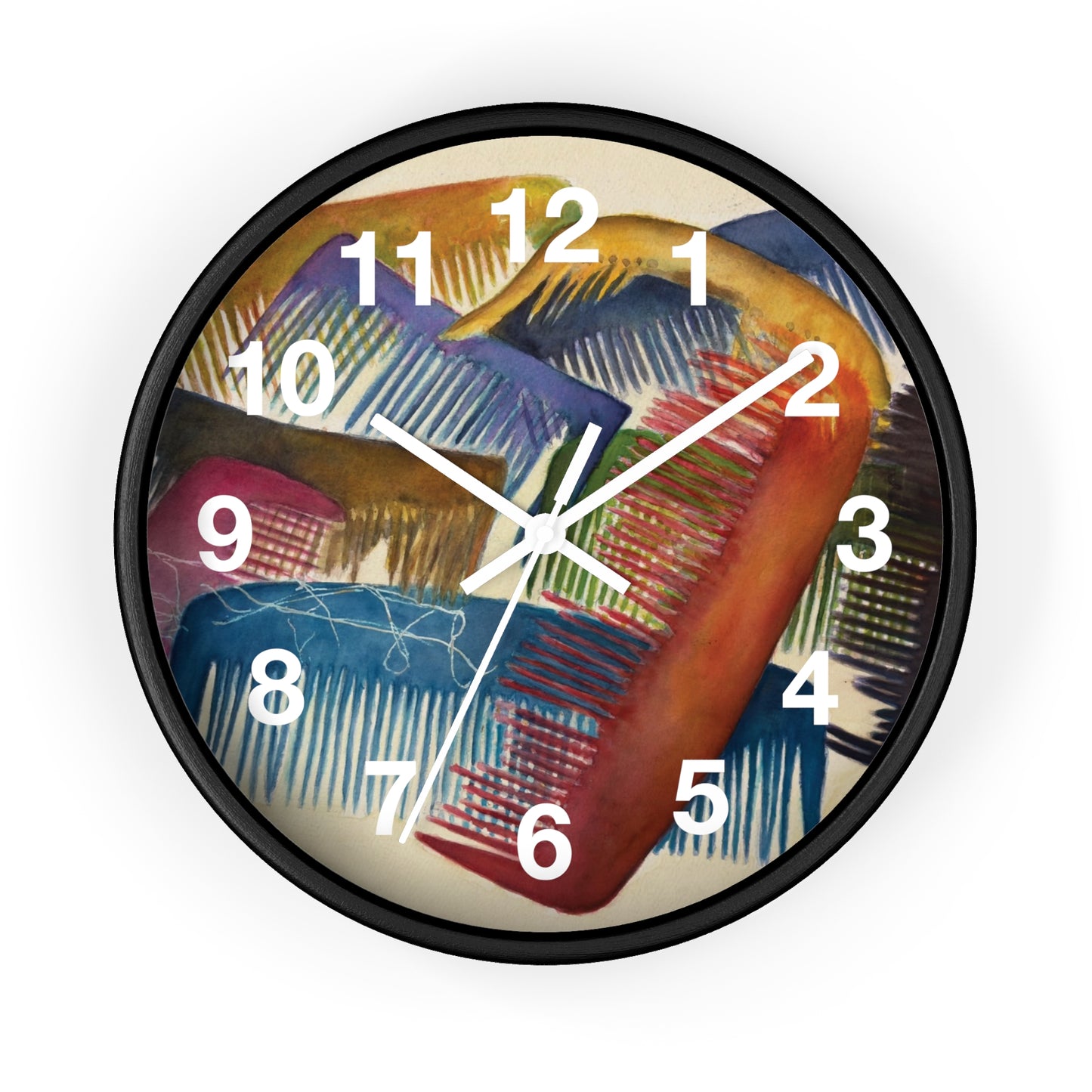 "Combs" by Pam Brown, Wall Clock