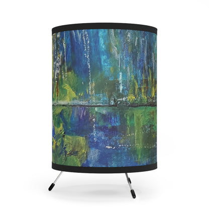 "Swamp" by Penny May Hineline | Tripod Lamp