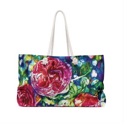 "Pink Rose" by Brooke Lumbus | Weekender Tote