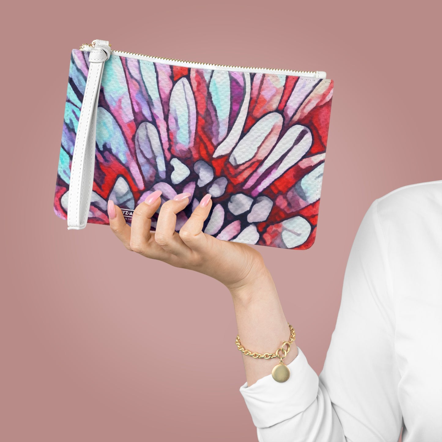 "Flora Burst" by Brooke Lumbus  | Clutch Bag