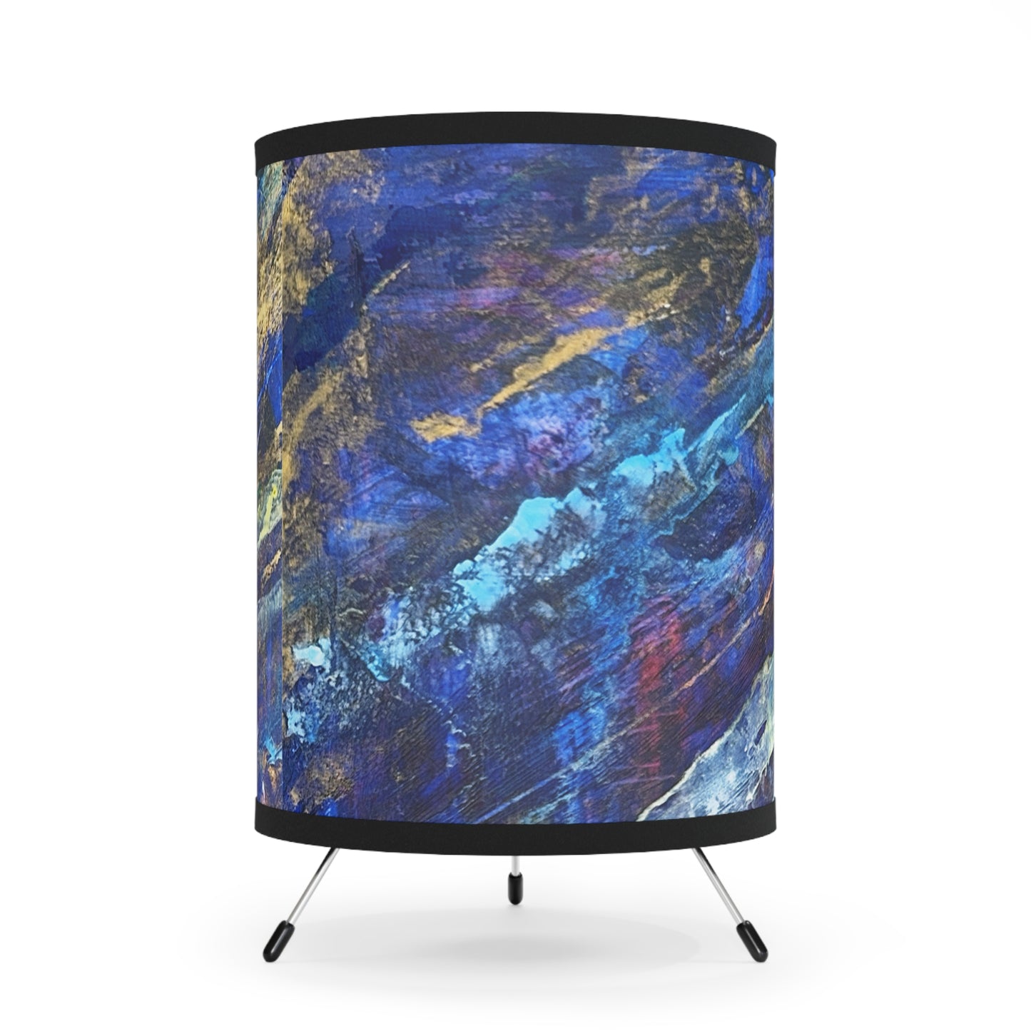 Tripod Lamp with High-Res Printed Shade, US\CA plug