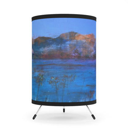 "The Bluffs" by Penny May Hineline | Tripod Lamp