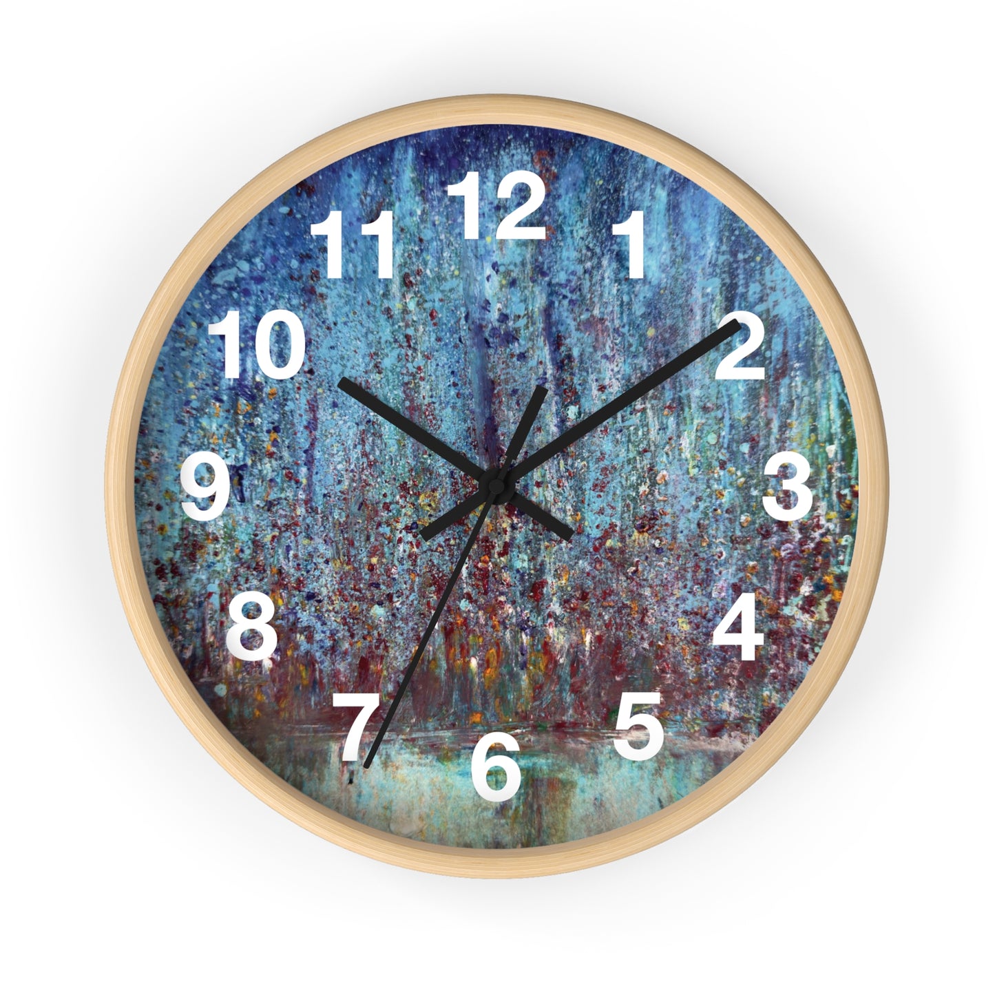 "City Lights" by Penny May Hineline | Wall Clock