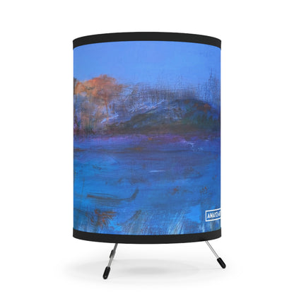 "The Bluffs" by Penny May Hineline | Tripod Lamp