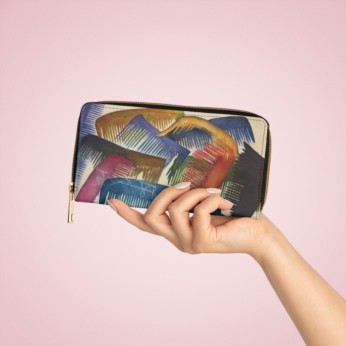 "Combs" by Pamela Brown | Zipper Wallet